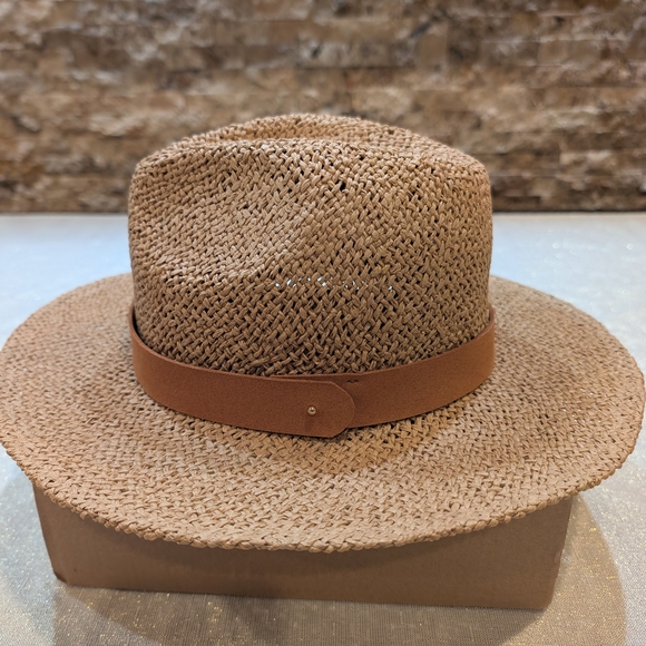 Stylish Tan Straw Hat - Picture 2 of 5